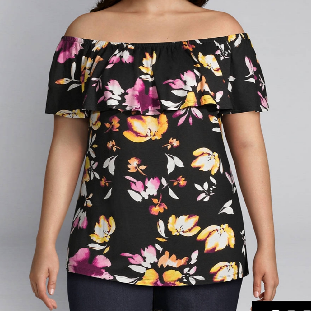 Lane Bryant off shoulder top